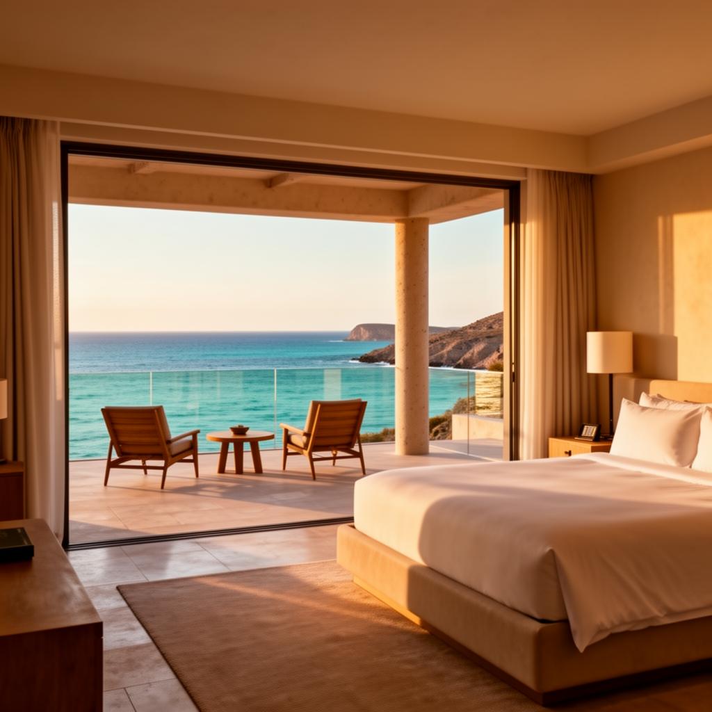 Luxury hotel suite overlooking the Sea of Cortez